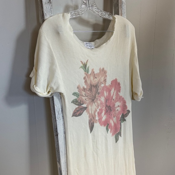 Free People Cream Waffle Knit Maxi Dress - Picture 4 of 7